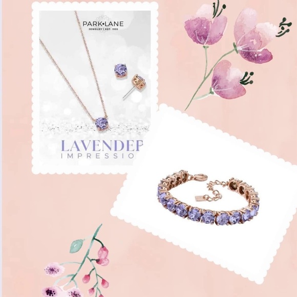 Park Lane Lavender Impression Bracelet! Set in Rose Gold!! BNIP!!! New Release!! - Picture 7 of 11